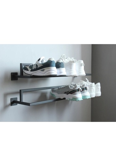 Aju Metal Ayakkabı Rafı Duvara Monte Ayakkabılık Modern Şık Tasarım Özel Ayakkabı Çizme Depolama 1 Adet Siyah Aju Metal Ayakkabı Rafı Duvara Monte Ayakkabılık Modern Şık Tasarım Özel Ayakkabı Çizme Depolama 1 Adet Siyah