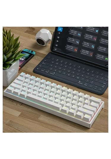 K-620 Ayrılabilir Type-c Kablolu Brown Switch Hot Swap Mekanik Klavye