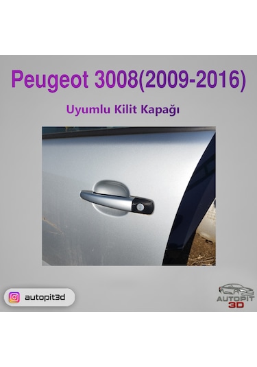 Peugeot 3008 2009 2016 Uyumlu Kilit Kapağı