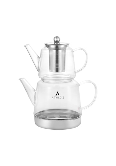 Aryıldız Unique Cam Çaydanlık Takımı Şeffaf