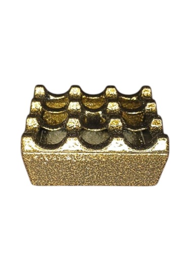 Zethome Kare Küllük Cafe Dore Altın Sarısı Krom Kafe Kül Tablası