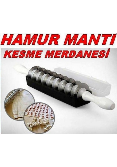 Mantı Merdane Mantı Kesme Merdanesi 9 Bıçaklı Mantı Yapma Aleti 9 Diğer