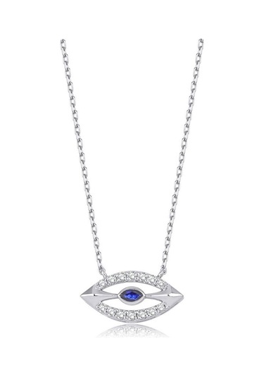 0.29 Karat Pırlanta Safir Kolye T13562