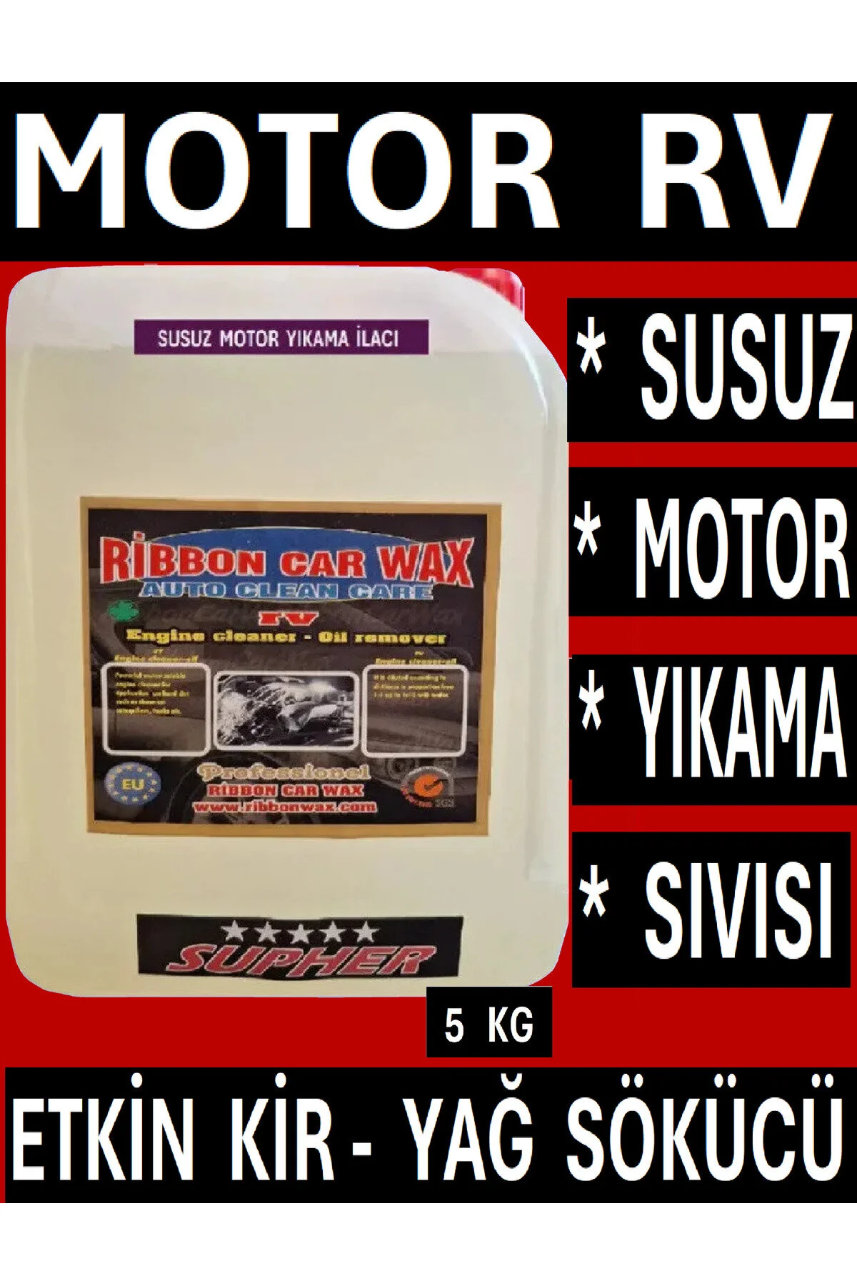Rb Motor Rv Susuz Motor Temizleme Temizleyici Sıv 5 Lt