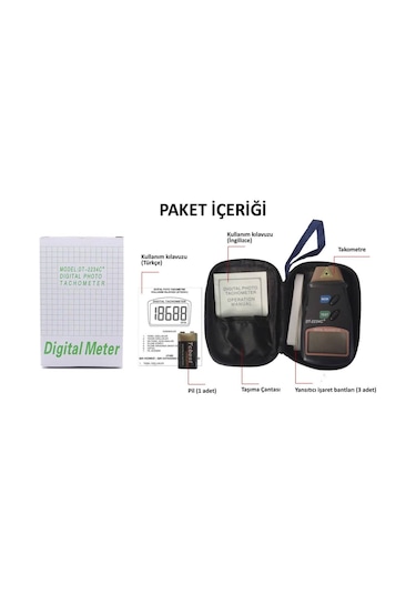 Aek-tech Dt2234-c Lazer Takometre Devir Ölçer N11.58