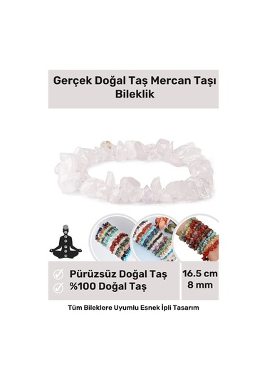Enenstyle Fashıon Boutıqueunisex Doğal Taş Ay Taşı Bileklik Rahatlatıcı Sakinleştirici Beyaz Aytaşı Denge Bilekliği Çok Renkli Çok Renkli