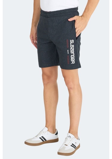 Slazenger Nebo I Erkek Cepli Koyu Gri Şort Koyu Gri