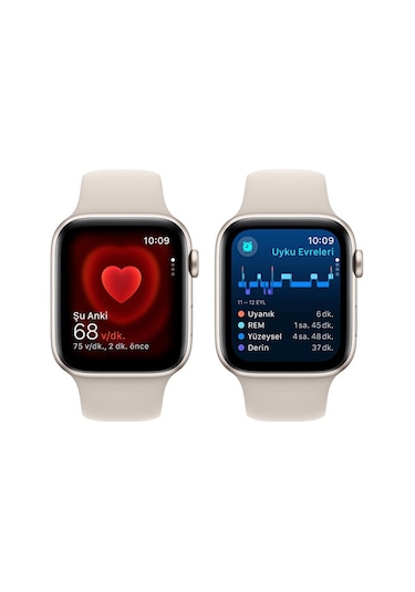Apple Watch SE 2 (2023) GPS 44 MM Alüminyum Kasa Spor Kordon M/L Akıllı Saat (Apple Türkiye Garantili)