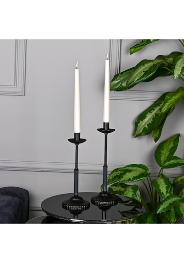 Dede İkili Mumluk Antrasit Siyah