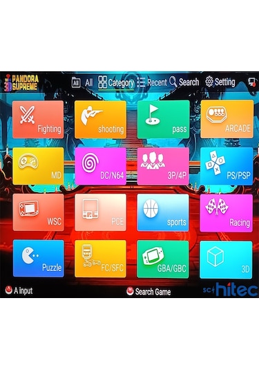 Schitec 4k Arcade Station 3d Supreme 8000 Oyunlu Tv Baglanan Atari Makinası