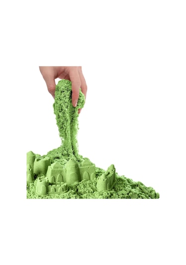 03687 Dede. Aksesuarlı Yeşil Kinetik Oyun Kumu 500  Gr