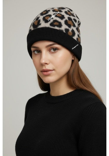 Ritagarcia Premium Soft Leopar Bere Siyah Leopar