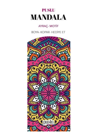 Mandala Ayraç/motif Boya-kopar-hediye Et