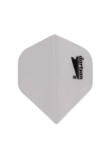 5 Set (15 Adet) Dartsan Dart Flight-flayt. 100 Micron Pet Beyaz