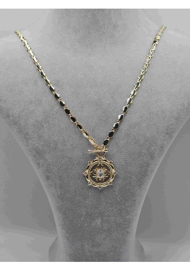 14k Mikron Altın Rodyum Kaplama Fortune Kolye Altın