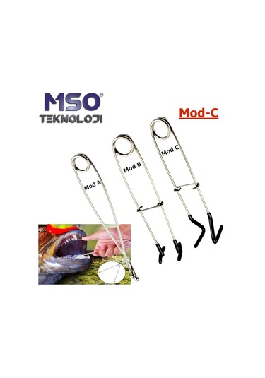 MSO Olta Balıkçılık Paslanmaz Çelik Balık Ağzı Açma Müdahale Aparatı