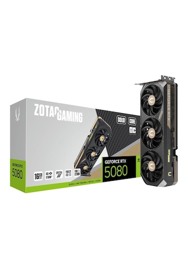 Zotac Geforce Rtx 5080 Gamıng Solıd Core Oc 16gb Gddr7 256bit Dlss 4 Ekran Kartı