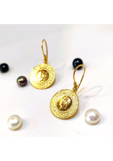 Altın Ürünler Dorika Toplu Çeyrekli Küpe