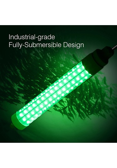 Monyee 12v Yeşil Led Balık Çekici Sualtı Işık Lambası - 99 Led İle Gece Balık Avı Işığı Şeffaf