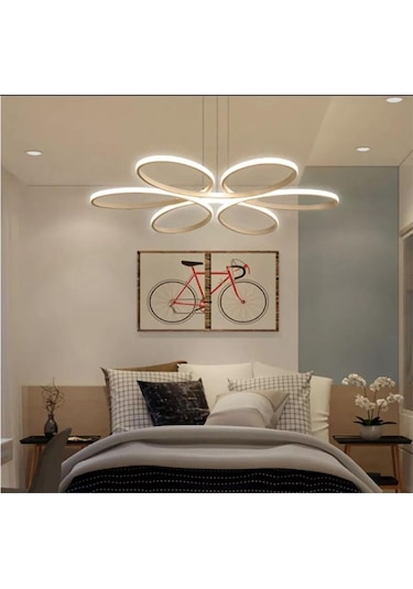 Mutfak,salon Modern Tarz Beyaz Kasa Günışığı Led Avize Beyaz