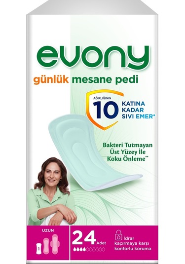 Evony Günlük Mesane Pedi Uzun 72 Adet 3pk*24
