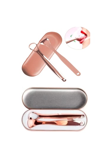 Kutulu Bakır Dil Sıyırıcı 2'li