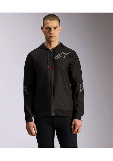 Alpinestars Sessions V3 Hoodie Kapüşonlu Sweatshirt Siyah Gri Çok Renkli