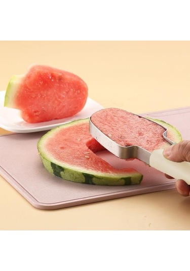 Yeşil 3-ın-1 Karpuz Kesici Set Paslanmaz Çelik Meyve Bıçağı Çatal Kavun Balye Kepçe Gıda Sınıfı Korozyona Dayanıklı Kullanımı Kolay Mutfak Aracı