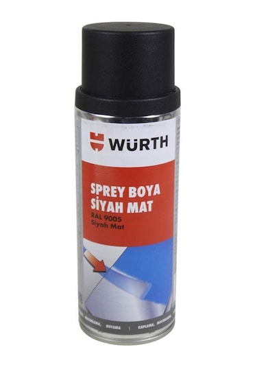 Würth Sprey Tampon Boya Mat Siyah 400 Ml Ral9005