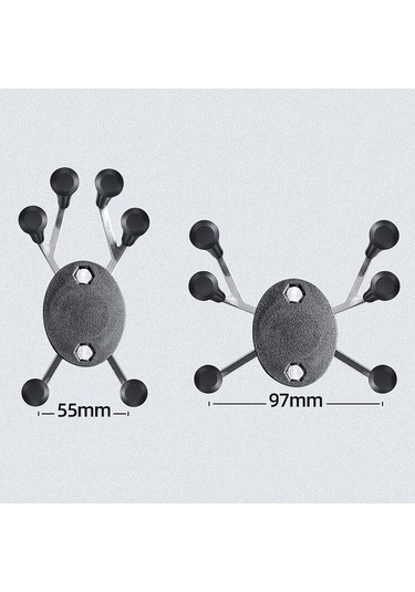 Wondernest Kartal Pençeleri X-tipi Altı Pençe Metal Telefon Klipi Bisiklet Motosiklet Tutucu Yeşil Gümüş