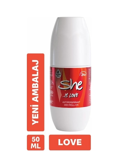She Is Love Kadın Roll-On Deodorant 50 ML