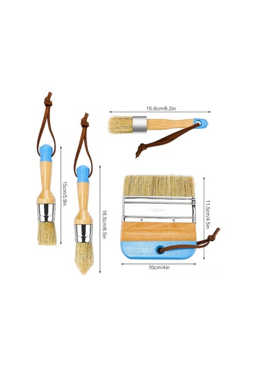 Youtek Möbel Boyama Ve Mürekkebi Uygulama Fırçası - 1 İnç Domuz Tüyü, Siyah Tipi, Hassas Boyama İçin Tasarlanmıştır