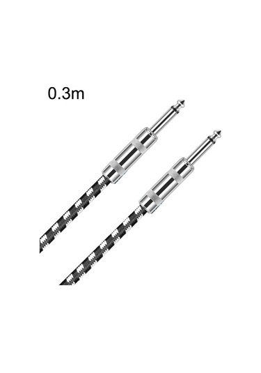 Sones 0,3 M 2 Düz Başlı 6,35 Mm Gitar Kablosu Oksijensiz Bakır Çekirdekli Ts Büyük İki Çekirdekli Kablo