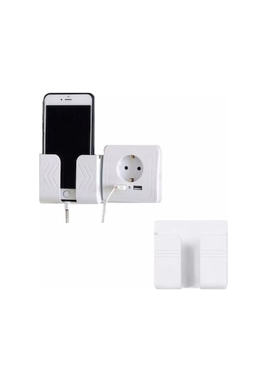 Duvara Yapışan Telefon Kumanda Tutucu  Aparat