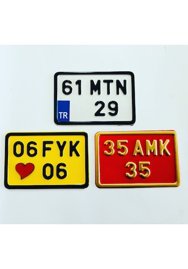Dekor Plaka, Sari Plaka, Hediyelik Plaka, Özel Plaka 134472905