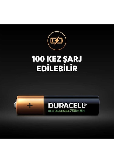 Duracell 750 Mah Şarjlı İnce Pil 2'li - -popvitrin Duracell