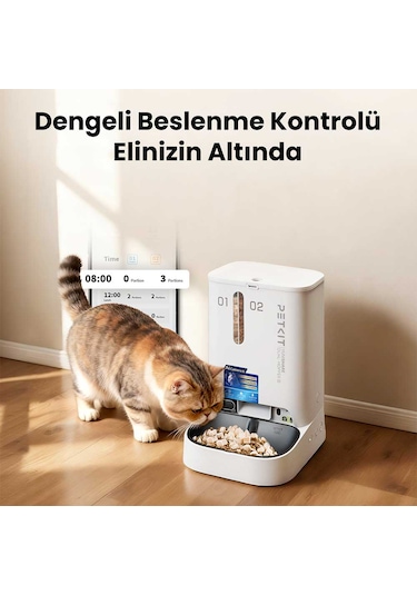 Petkit Yumshare Kameralı Çift Hazneli Akıllı Mama Kabı 2 Resmi Distribütör Garantili
