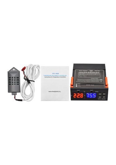 Neevoyu Stc-3028 Akıllı Sıcaklık Nem Kontrol Cihazı - Isıtma/soğutma/nemlendirme/kuruşturma - 0.3 C Doğruluk - Ac 110-220v