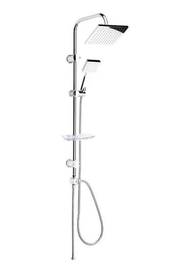 Mistillo Tower Duş Sistemi 200x200mm Kare Tepe Duşu+3 Yönlü Yönlendirici Diğer