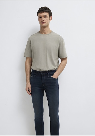 Mavi - Gri Basic Tişört 0613466-70352 Gri