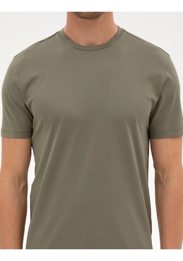Pierre Cardin Erkek Haki Tişört Basic 50320102-vr027 Haki