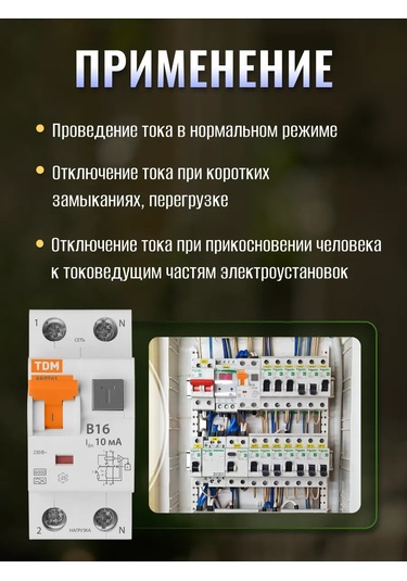 Tdmelectric 16a 1p+n Otomatik Kesici Fark Akım Koruyucu 310603367