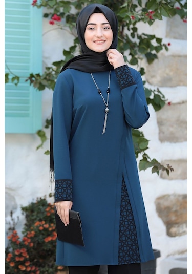 Asya Tesettür Takım Petrol Petrol