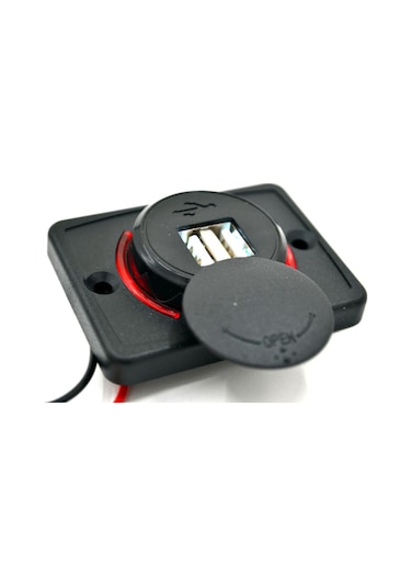 12v 24v Dc Usb 3.1a Şarj Port Işıklı Düz Taban