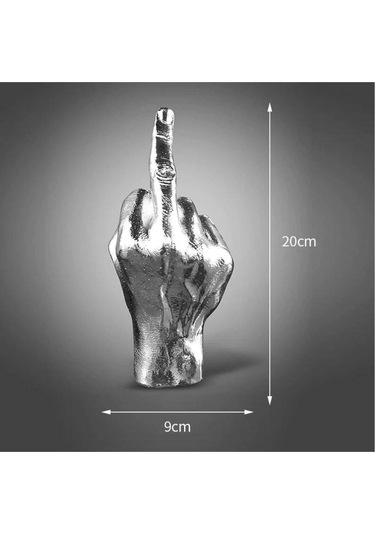 Dekoratif Orta Parmak Şaka Modern Biblo Ev Ofis Hediye Süs Dekor