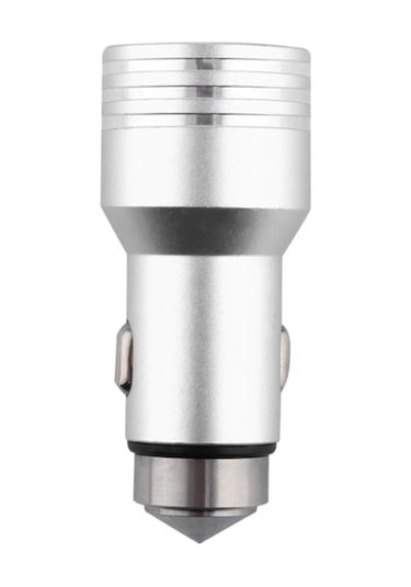 Metal Araç Çakmaklık Şarj Aleti Çift Usb Hızlı Şarj 2.4A 12-24V
