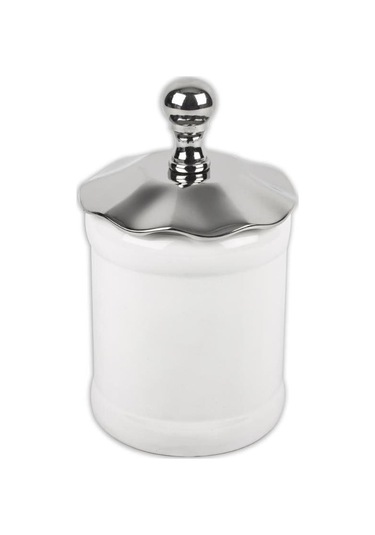 Mikasa Moor Gümüş Seramik Kavanoz 11 X 20 Cm Gümüş