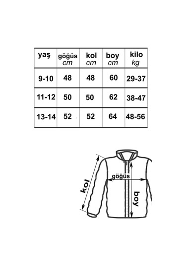 Kapüşonlu İçi Polar Astarlı Erkek Çocuk Şişme Mont Siyah