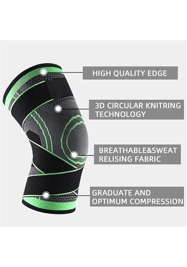 Spor Kneepad Erkekler Basınçlı Elastik Diz Pedleri Destekleme Fitness Dişli Tenis Voleybolu Brace Koruyucu Orange, L