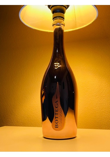 Bottega Şık Tasarımlı Abajur Krem